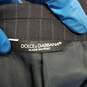 AUTHENTICATED MEN'S DOLCE & GABBANA NAVY STRIPED 2PC SUIT SIZE 52 image number 4