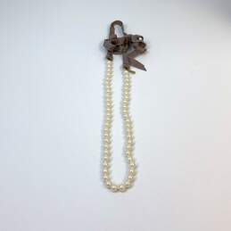 Designer J. Crew Gold-Tone White Pearl Fashionable Beaded Necklace alternative image