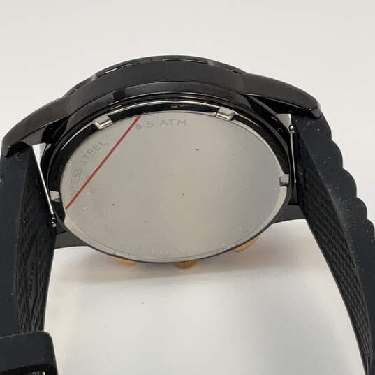 Designer Fossil Black-Tone Adjustable Strap Chronograph Analog Wristwatch image number 4