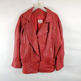 Maxima For Tannery West Women Red Jacket M