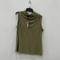 NWT Womens Green Sleeveless Crew Neck Pullover Blouse Top Size XL image number 1