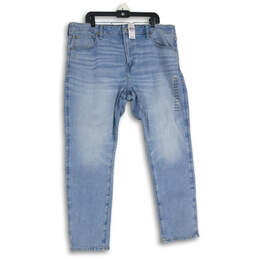 NWT Mens Blue Airflex Denim 5-Pocket Design Athletic Skinny Jeans Size 40 X 30