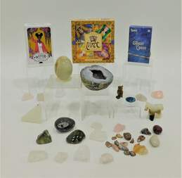 Mystical Spiritual Lot Tarot Cards Decks Rock Crystals Stones