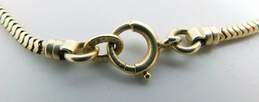 14K Yellow Gold Skeleton Key & Heart Charm Snake Chain Bracelet 7.3g alternative image