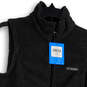 NWT Womens Gray Sleeveless Mock Neck Pockets Full-Zip Vest Size M image number 3