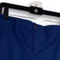 Womens Blue Mid Rise Pockets Shorts Lined Activewear Athletic Skorts Size T6 image number 3
