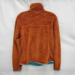 Patagonia WM's Brown & Teal Fleece Polartec Thermal Pro Snap Button Pullover Size S alternative image