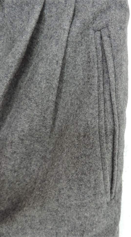 Vintage Gucci Women's Grey Wool High-Rise Pleated Trousers Size 42 W/COA image number 5
