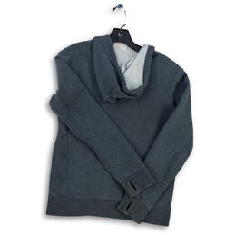 Womens Gray Long Sleeve Pockets Thumbhole Full Zip Hoodie Size Medium alternative image