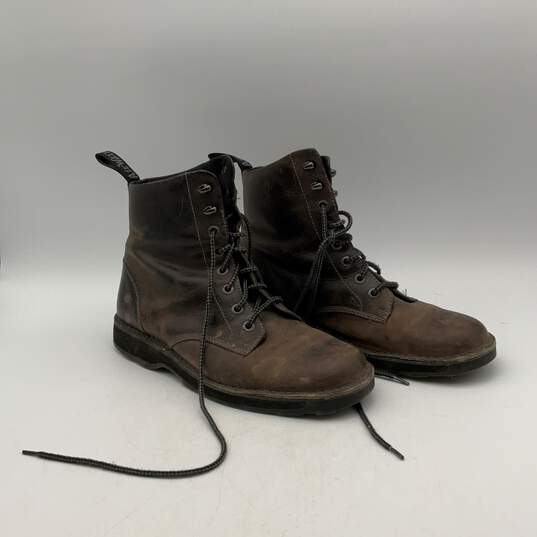 Dr. Martens Mens Niel AW004 Brown Leather Lace Up Combat Boots Size 12M image number 2