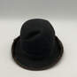 Mens Black Wide Brim Band Western Lightweight Derby Bowling Hat Size 6 7/8 image number 2