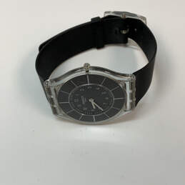 Designer Swatch SFK361 Black Adjustable Strap Round Dial Analog Wristwatch alternative image