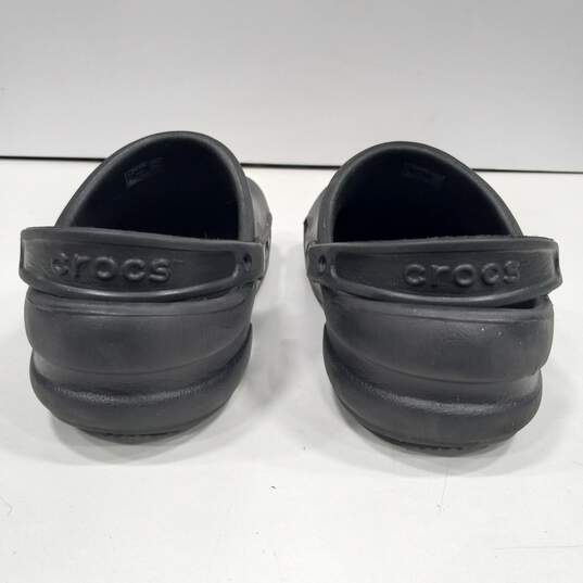 Crocs Black Clog Sandals Men's Size 13 image number 5