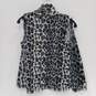 Women's Decoded Faux Fur Animal Print Open Front Cardigan Size M image number 2