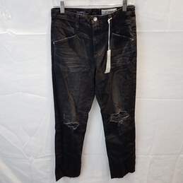 AG Adriano Goldschmied The Isabelle X High-Rise Straight Crop Angled Pocket Ag-ed Denim Jeans Adult Size 27