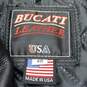 Black Bucati Leather Mean's Leather Motorcycle Jacket Size 48 image number 3