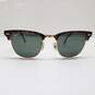 RAY-BAN RB 3016 CLUBMASTER TORTOISE SUNGLASSES SZ 49-21 image number 1