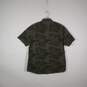 Mens Cotton Camouflage Collared Short Sleeve Chest Pockets Button-Up Shirt Sz XL image number 2