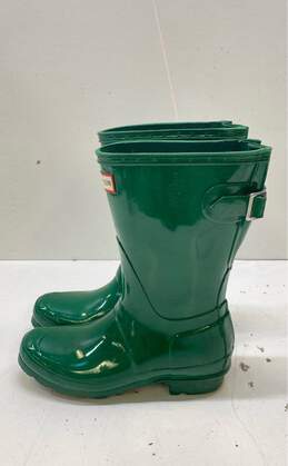 Hunter Original Short Adjustable Rain Boots Green 5