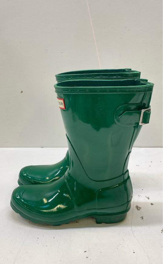Hunter Original Short Adjustable Rain Boots Green 5 image number 1