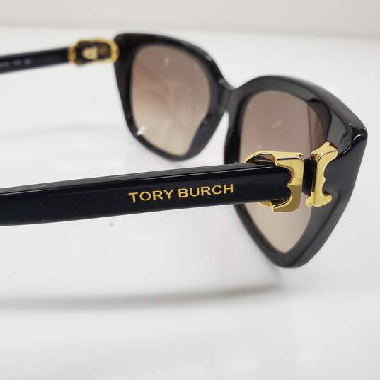 Tory Burch Black Round Cat Eye Sunglasses TY7099 image number 5