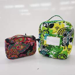Vera Bradley Insulated Lunchbag & Travel Cosmetics Bag Lot alternative image