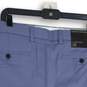 NWT Banana Republic Mens Blue Aiden Flat Front Slash Pocket Chino Shorts Size 38 image number 4