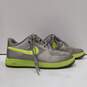 Men's Nike Silver & Green Sneakers Size 10.5 image number 4