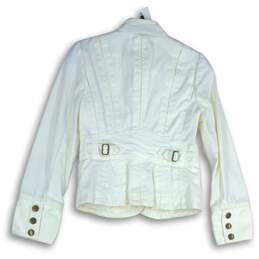 Tommy Hilfiger Womens White Long Sleeve Button Front Jacket Size Small alternative image