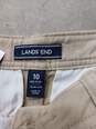 Land's End Women's Regular Fit 2 Cargo Chino Pants Size 10 NWT image number 4