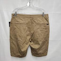 NWT Volcom MN's Beige Monty Stretch Cotton Blend Shorts Size 34 alternative image