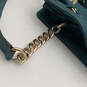 Womens Green Bottom Studs Crossbody Chain Strap Satchel Bag W/Lock Details image number 4
