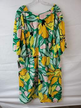 Maggy London Woman Green Floral Print Dress Size 20 alternative image