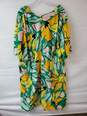 Maggy London Woman Green Floral Print Dress Size 20 image number 2