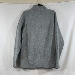 Men's Grey Marled Patagonia 1/2-Zip Pullover, Sz. L alternative image