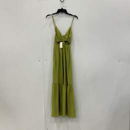 NWT Abercrombie & Fitch Womens Green Spaghetti Strap Sleeveless Maxi Dress XXST