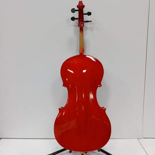 Brown Wooden Cello In Case w/ Accessories image number 2