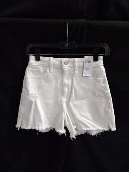 Hollister Women's White Shorts Size W24 W/Tags