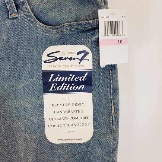 Seven7 Women Blue Skinny Jeans Sz10 NWT image number 2