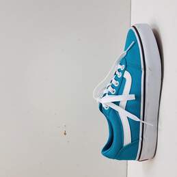 Vans Ward Low Sneaker Canvas Tile Blue Women's Size 6