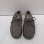 Ugg Men's Shearling-Lined Gray Suede Driving Moccasins Size 9 image number 1