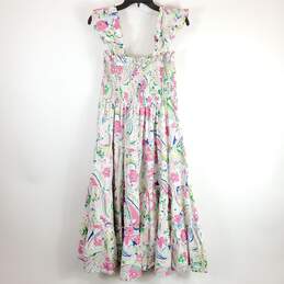 Crown & Ivy Women White Floral Tiered Dress L NWT alternative image