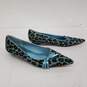 Laundry by Shelli Segal Blue Jaguar Print Pointed Flats Size 6.5M image number 2