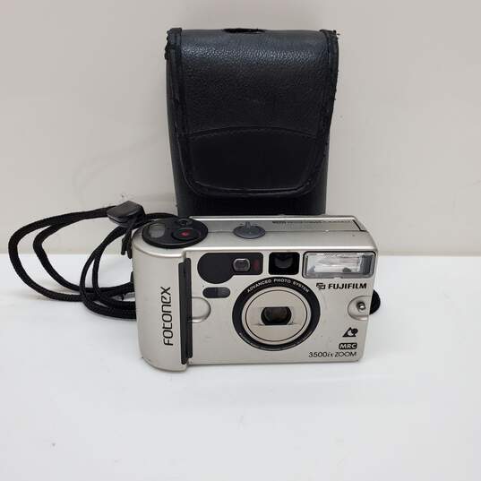 UNTESTED Fujifilm Fotonex 3500ix APS film Camera Point and Shoot Silver image number 2