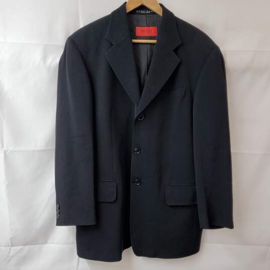 Hugo Boss Black Blazer Sport Coat Jacket Men's XL image number 1