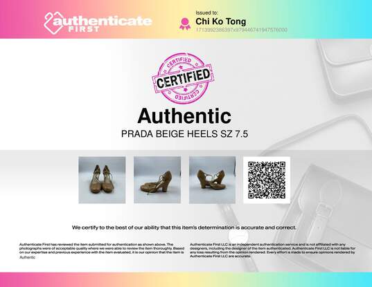 Prada Beige heel Heel Women 7.5 image number 10