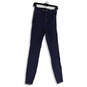 Womens Blue Dark Wash Pockets Triple Seams Denim Skinny Jeans Size 28/36 image number 1