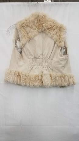 Marciano Vintage Rabbit Fur Vest Size Small alternative image