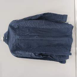 Men's Duluth Trading Co. Blue Plaid Long Sleeved Button Up Shirt Sz L alternative image