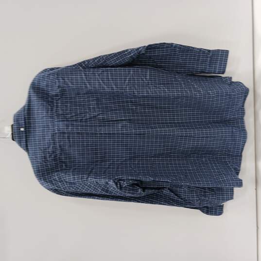 Men's Duluth Trading Co. Blue Plaid Long Sleeved Button Up Shirt Sz L image number 2